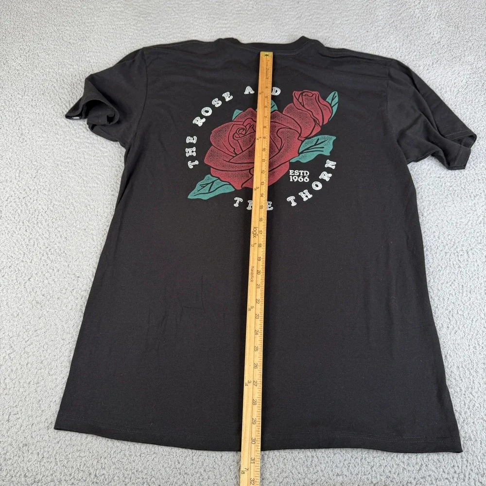 Vans T-Shirt Mens L Black SST Graphic Tee The Rose and the Thorn Surf Skate